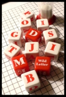 Dice : Dice - Game Dice - Unknown Word Game Red and White - Ebay Sept 2010